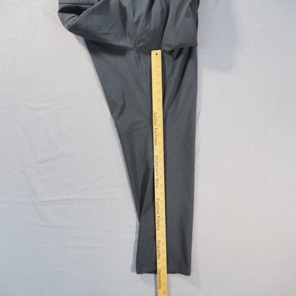 Lululemon Commission Pants Men 34x26 Gray Warpstreme Classic Fit Cropped Trouser - Picture 8 of 11